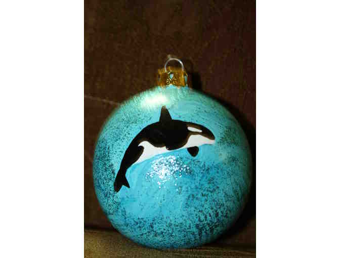 Hand Painted Orca Ornaments