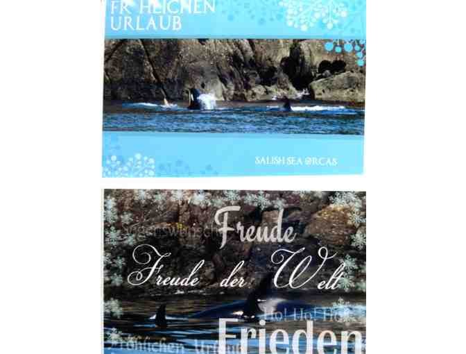 Orca Holiday Cards in German Text