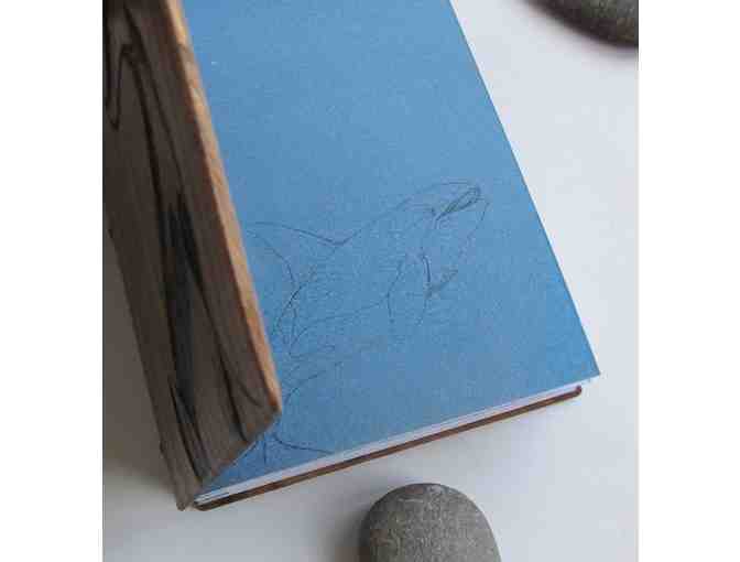 'Swim Free' Hand-Crafted Wood Journal