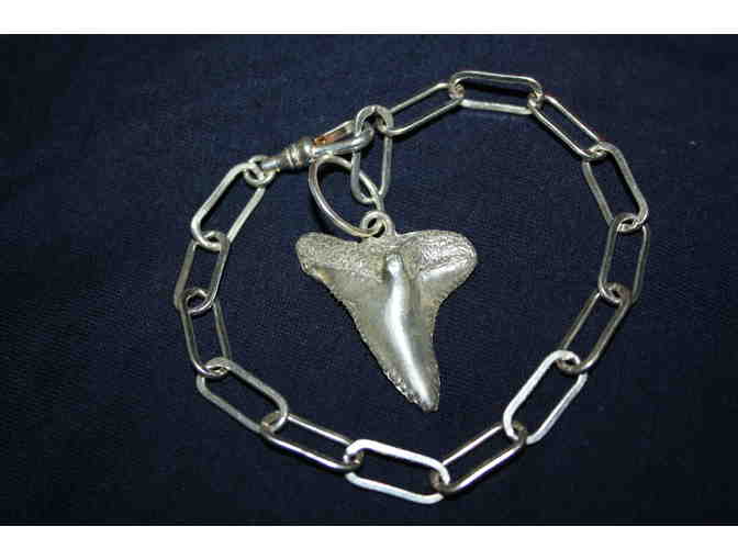 Sterling Silver Large Sharkstooth Bracelet