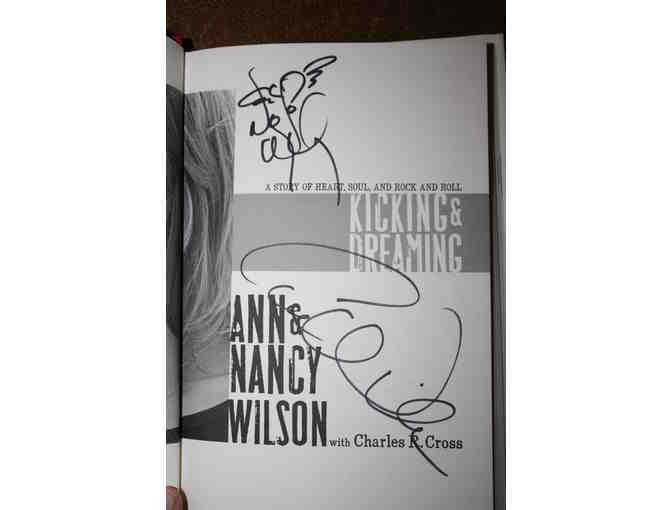 Autgraphed Kicking and Dreaming Book by the band Heart
