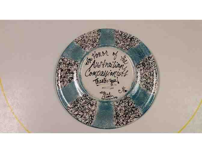 'The Gilmore' Custom Hand-Painted Glazed Decorative Plate