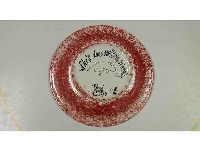 'The Ingrid' Decorative Hand-painted, Hand-glazed Plate