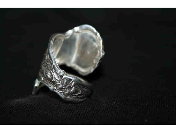 Vintage Sterling Silver 'Bent Fork' Ring