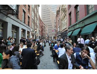 $900 voucher for great Bars/ Restaurants in STONE STREET.Outdoor seating all Summer long!