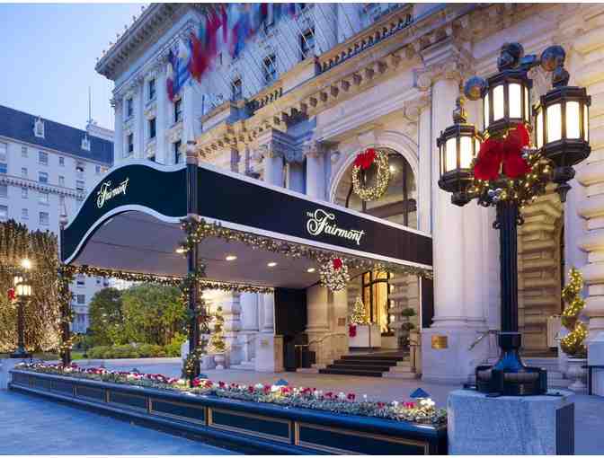 2 Night Stay in a Fairmont Exterior King Room at the Fairmont San Francisco.