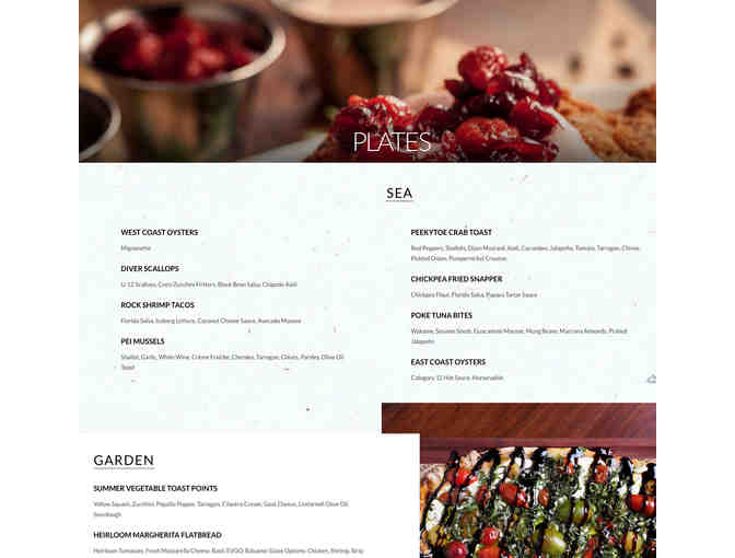 American Social Gift Certificate for 4 (Valid 1 Yr)