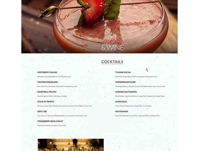 American Social Gift Certificate for 4 (Valid 1 Yr)