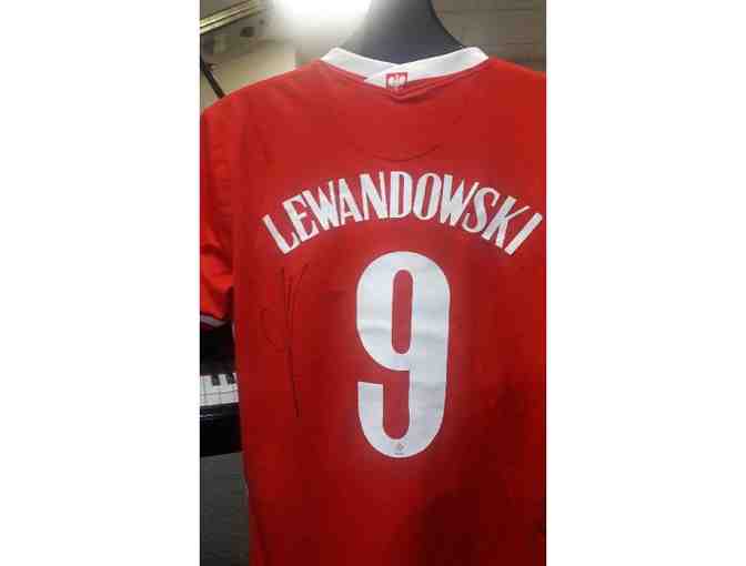 Robert Lewandowski's #9 Autographed Shirt with Certificate of Authenticity