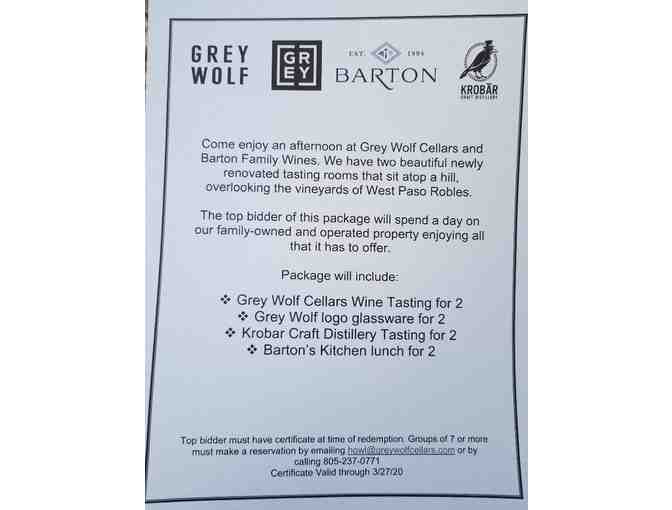 Grey Wolf and Barton Family Wines Package