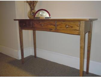 Hallway Hunt Table (Hardwood) from the Maine State Prison Showroom