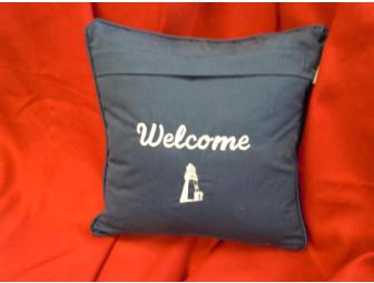 Handcrafted Lighthouse Pillow by Carol A. Tattan (Maine-Made)