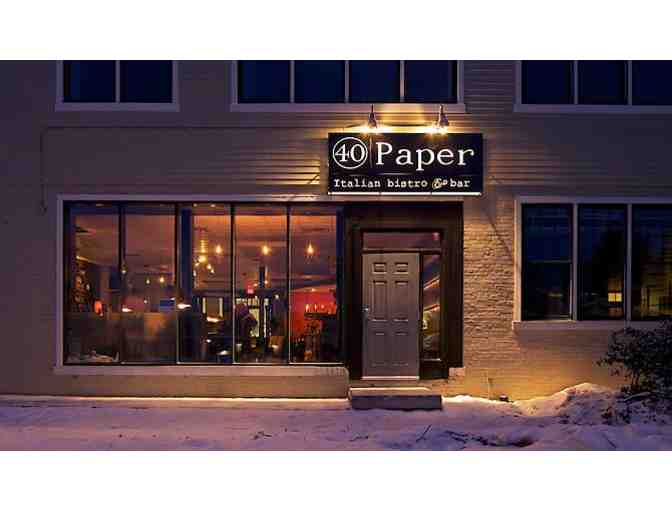 $100 Gift Certificate to 40 Paper