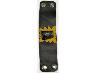 Leather and Stone Bracelet