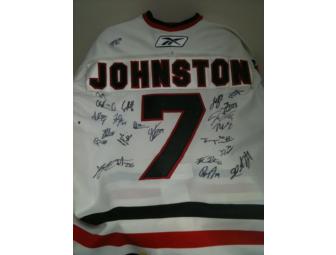 Signed Winter Hawks Hockey Jersey