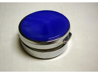 Agate Pill Box - Blue