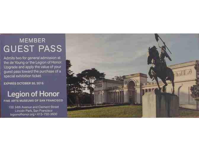 VIP Guest Pass for 2 to Fine Arts Museums of SF