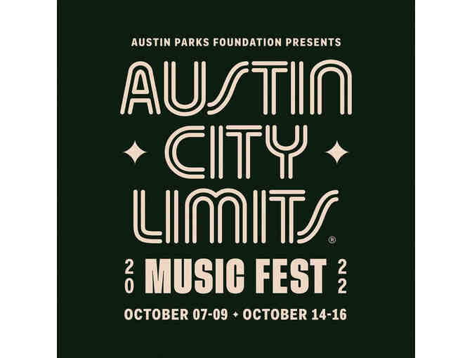 ACL Wristbands 3-Day General Admission - Two 3-Day Wristbands for Weekend One - Photo 1