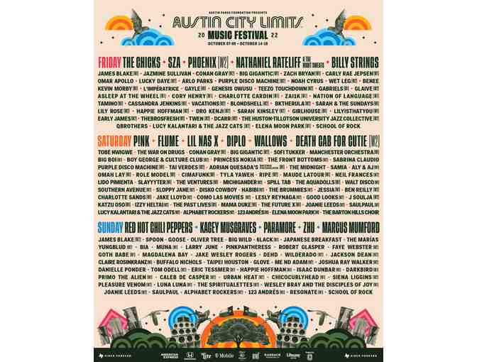 ACL Wristbands 3-Day General Admission - Two 3-Day Wristbands for Weekend One