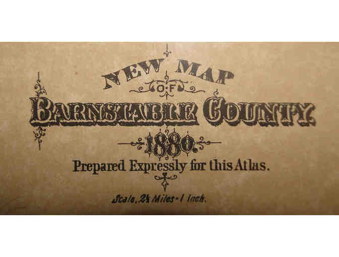 'New Map Of Barnstable County' - Print 1886