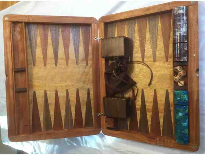 Backgammon Set - Handcrafted - Mahogany