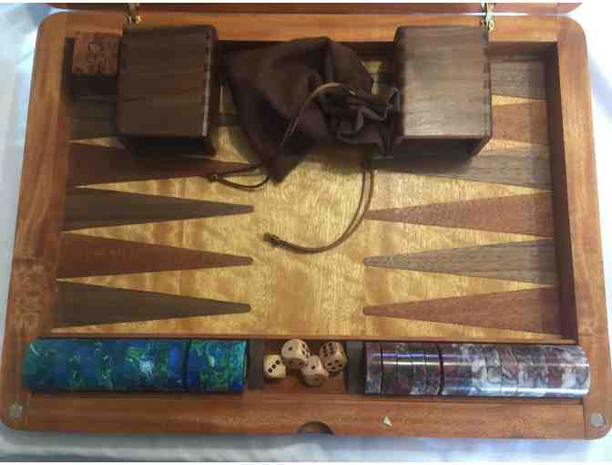 Backgammon Set - Handcrafted - Mahogany