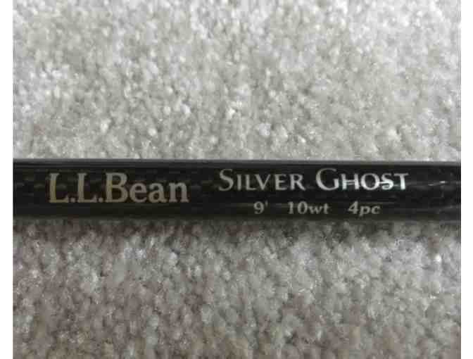 LL Bean 'Silver Ghost' Fly Rod, 9 foot, 10 weight, 4 piece Fly Rod, with case & sock