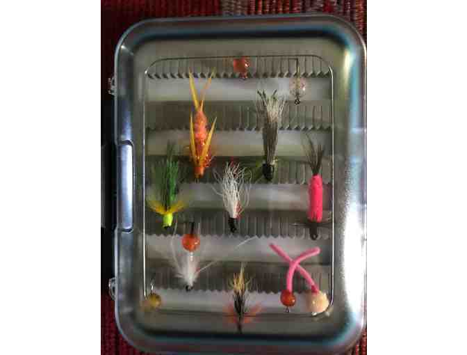 Fly box with 24 flies done by Royersford Program Participants