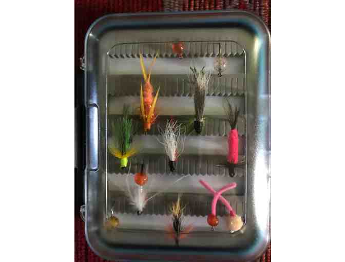 Fly box with 24 flies done by Royersford Program Participants