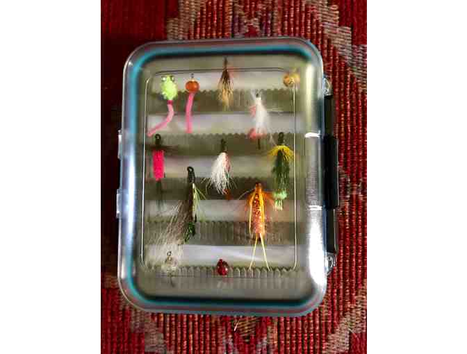 Fly box with 24 flies done by Royersford Program Participants