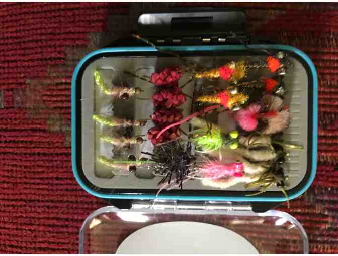 Fly box with 24 flies done by Royersford Program Participants