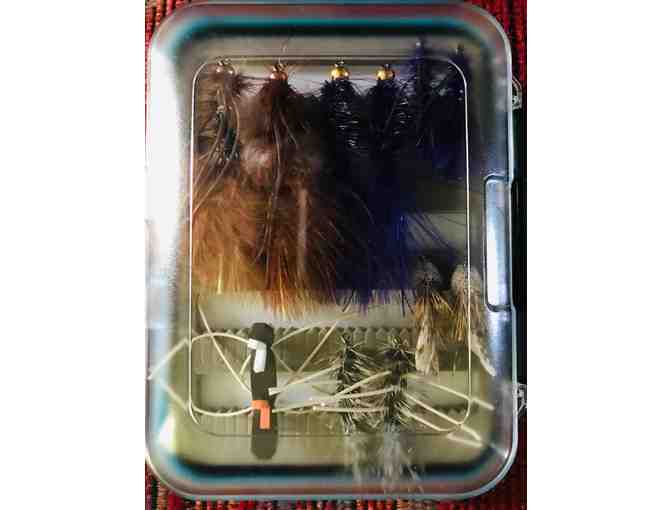 Fly box with 26 flies done by Royersford Program Participants