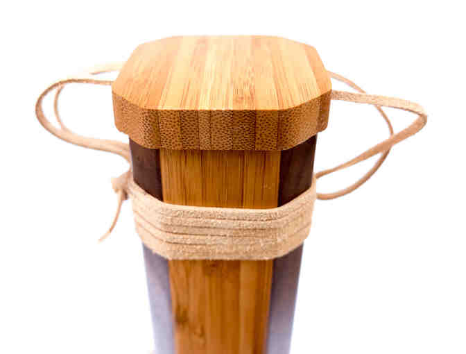 Fly Fishing Rod Case, Custom Made Wood - Bamboo/Walnut - Photo 3