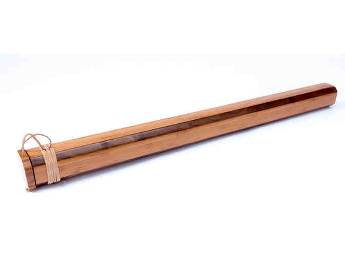 Fly Fishing Rod Case, Custom Made Wood - Bamboo/Walnut - Photo 1