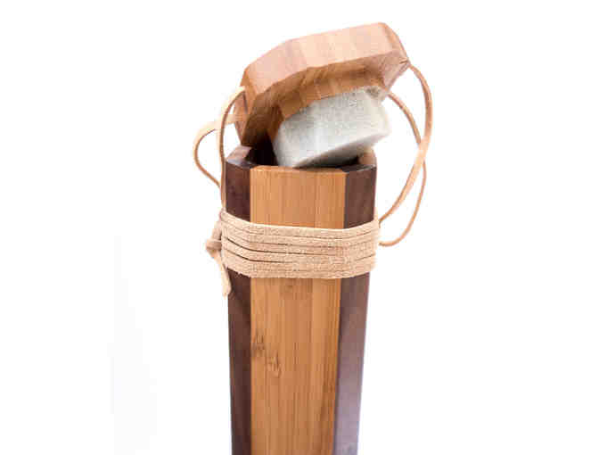 Fly Fishing Rod Case, Custom Made Wood - Bamboo/Walnut - Photo 3