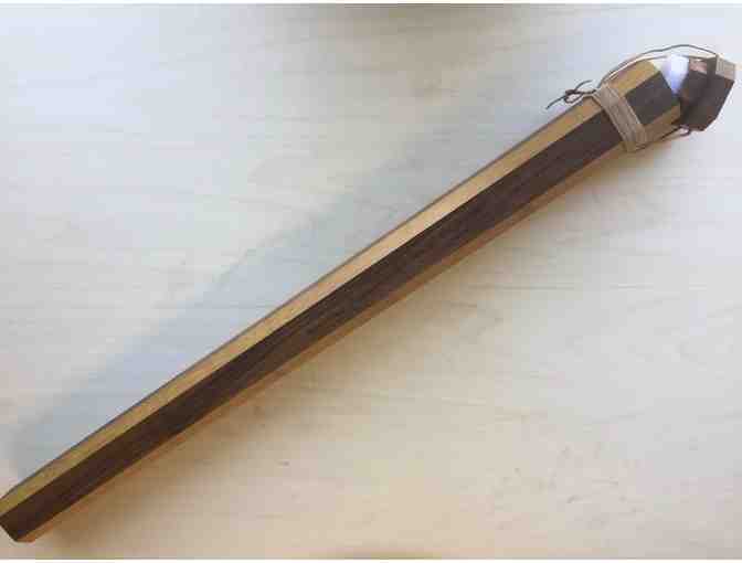 Fly Fishing Rod Case, Custom Made Wood - Bamboo/Walnut - Photo 1