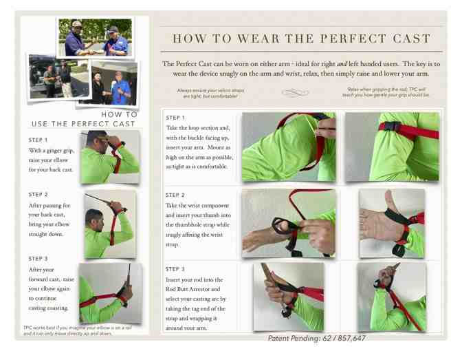 The Perfect Cast Fly Casting Training and Improvement Harness - Youth/Small Model