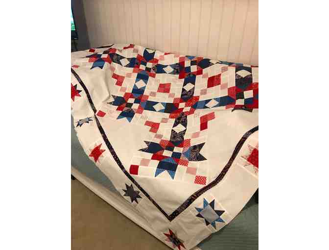Patriotic Hand Sewn Quilt