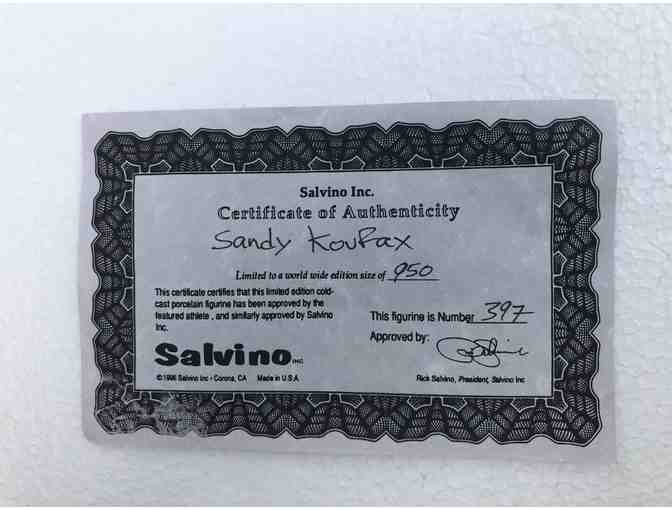 Sandy Koufax Signed Figurine
