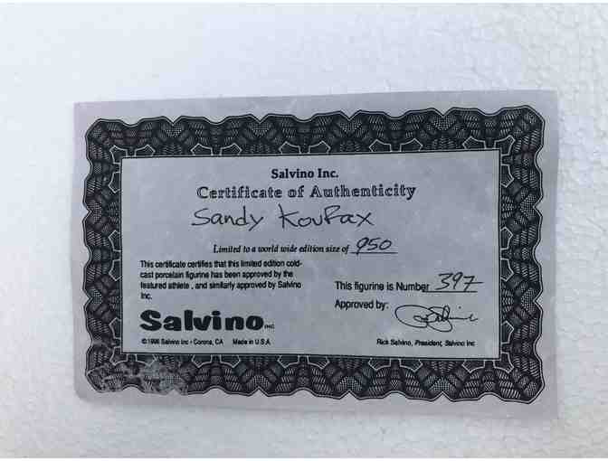 Sandy Koufax Signed Figurine