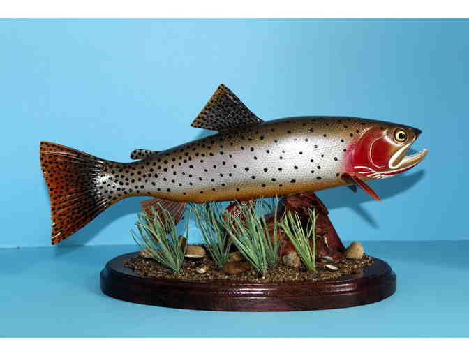 Cutthroat Trout Carving by Carl A. Rettenberger