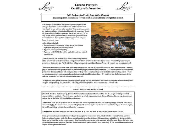 Lucozzi Portraits On Location Family Portrait Session