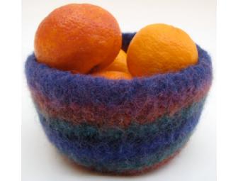 felted wool bowl