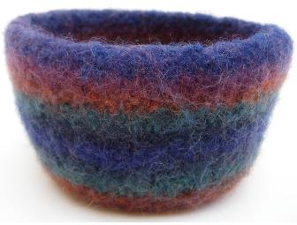 felted wool bowl