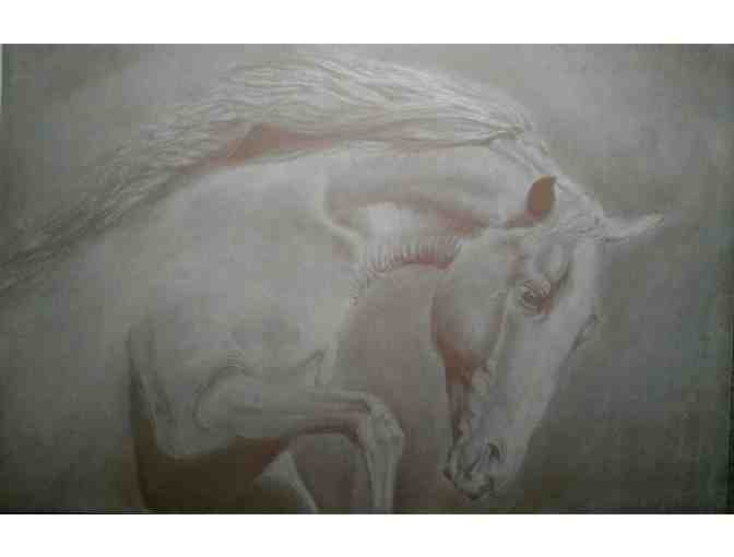 Pencil-on-Paper Horse Portraits