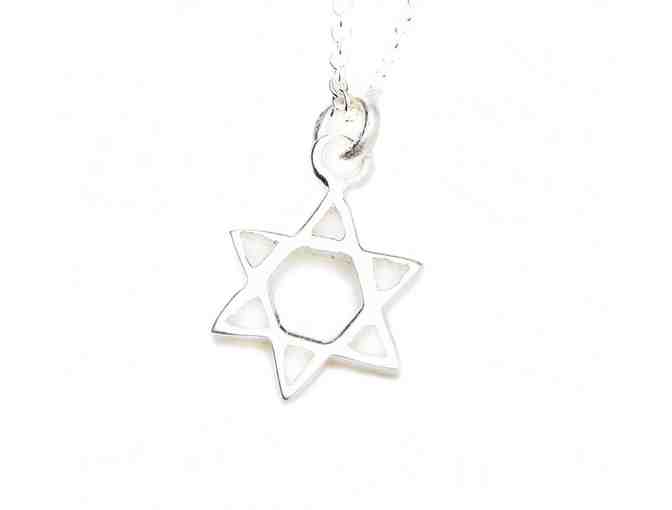 Small Sterling Silver Star of David Necklace
