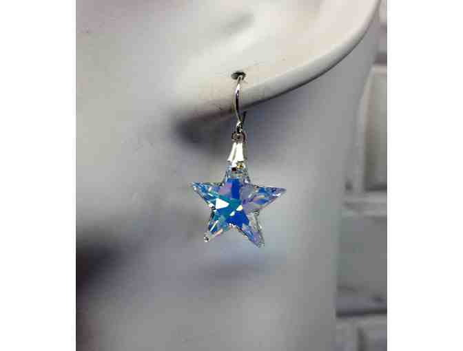 Swarovski crystal star necklace and earring set