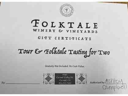 101. Folktale Winery Tour and Tasting for Two Gift Certificate & Wine
