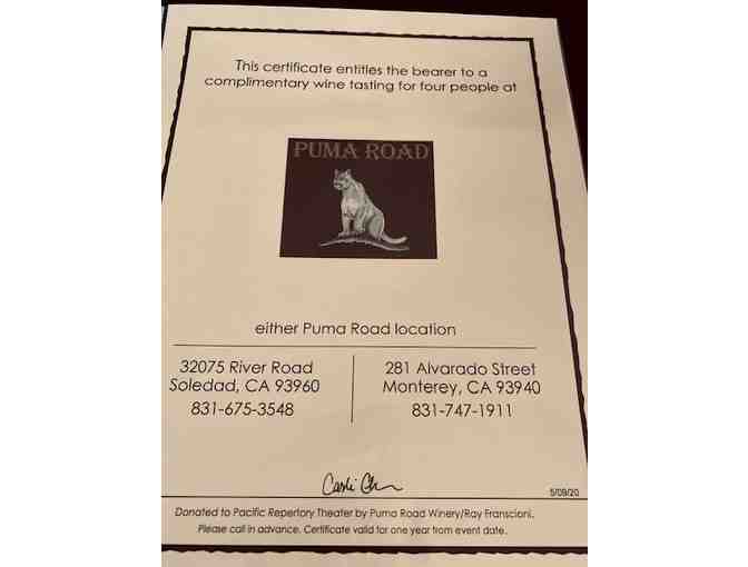 109.  Puma Road Wine Package