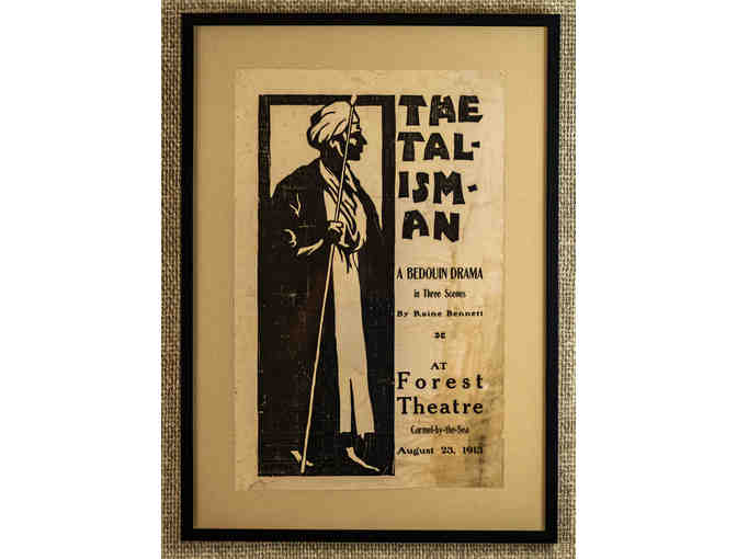 101. The Talisman- A Bedouin Drama, Vintage 1913 Poster, framed. - Photo 1